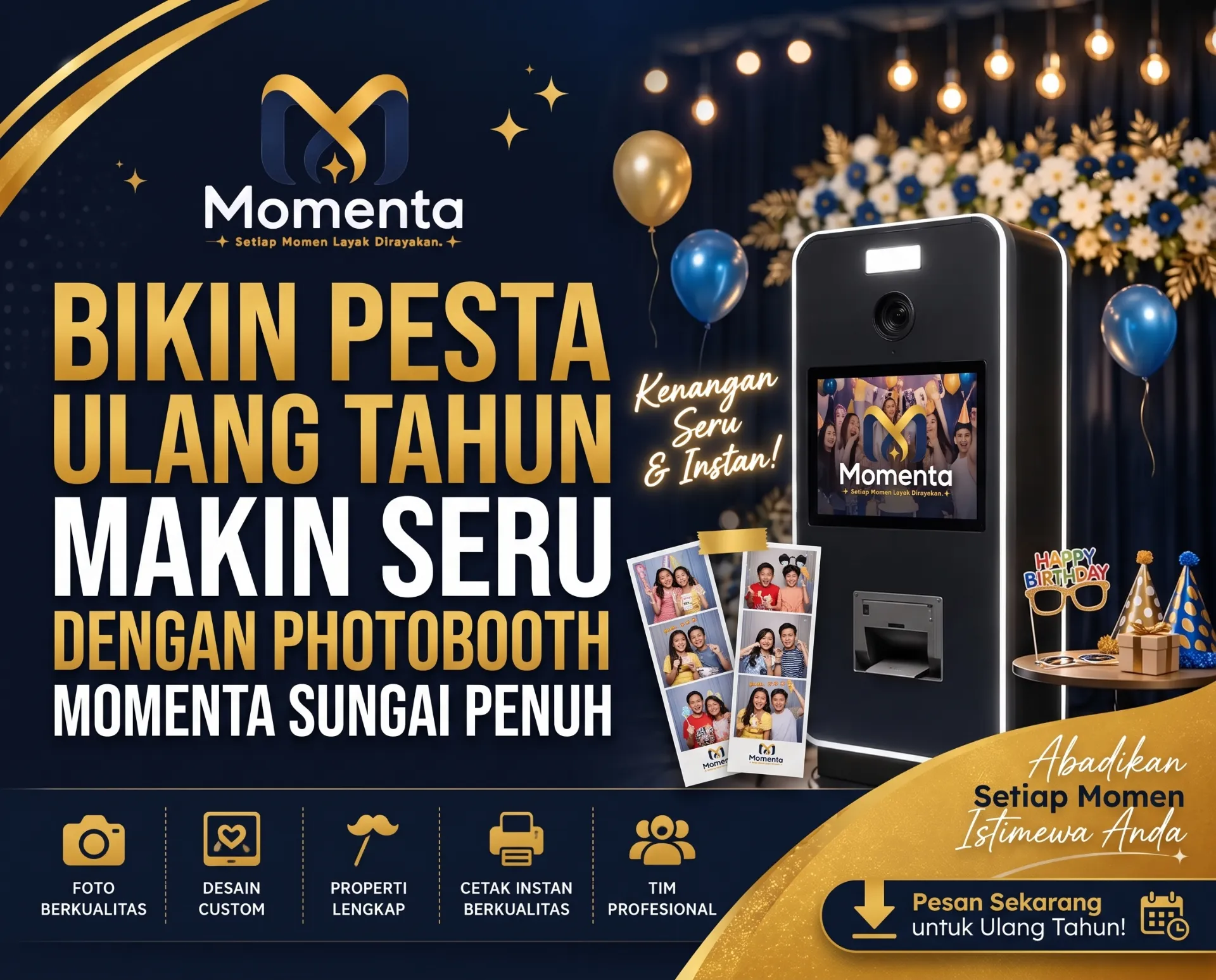 photobooth ulang tahun Sungai Penuh