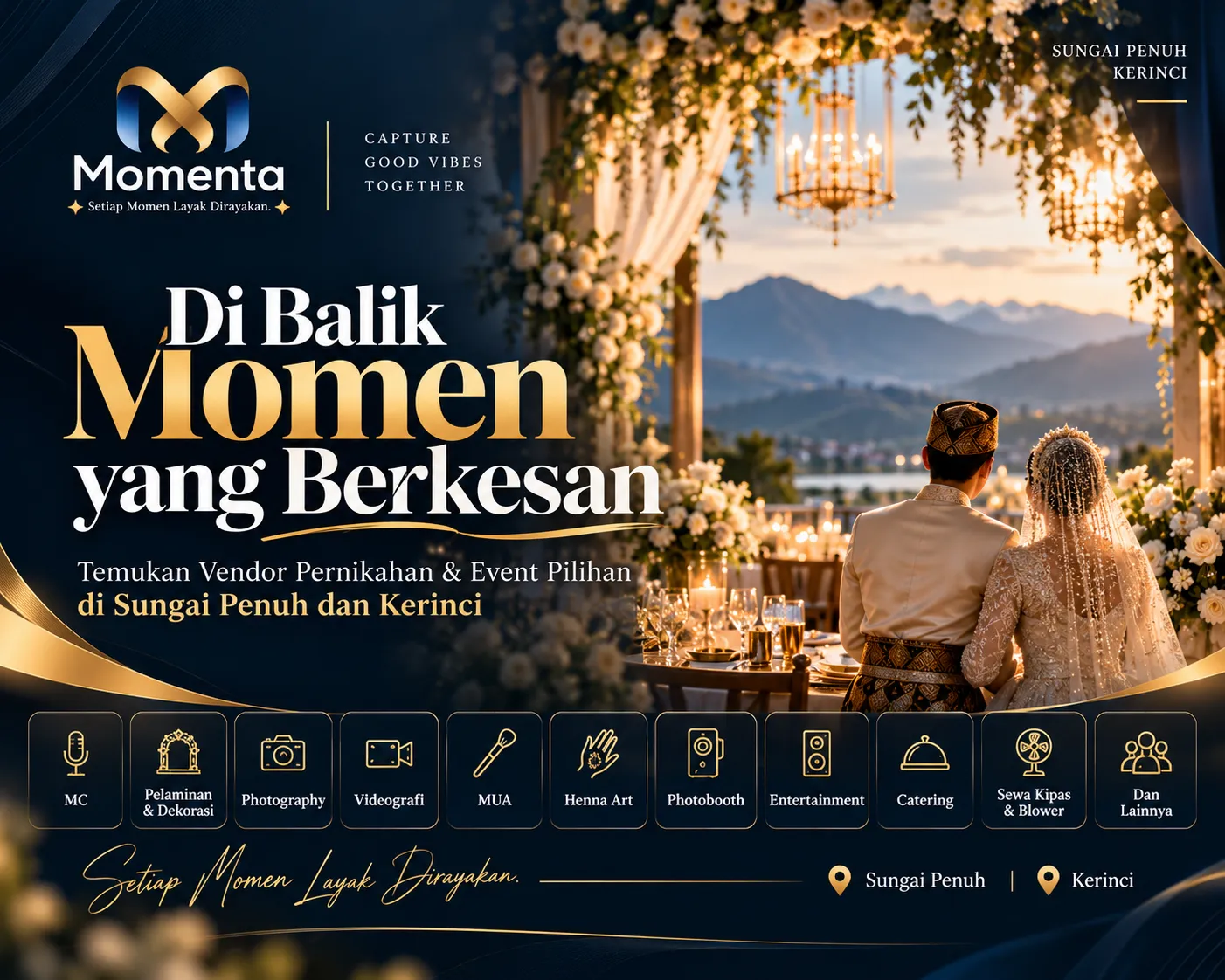 Vendor pernikahan dan event di Sungai Penuh dan Kerinci